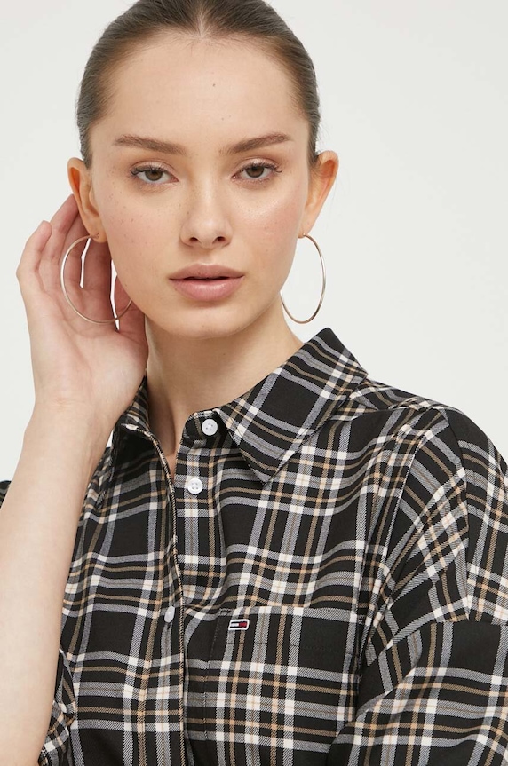 Tommy Jeans ruha fekete DW0DW16850