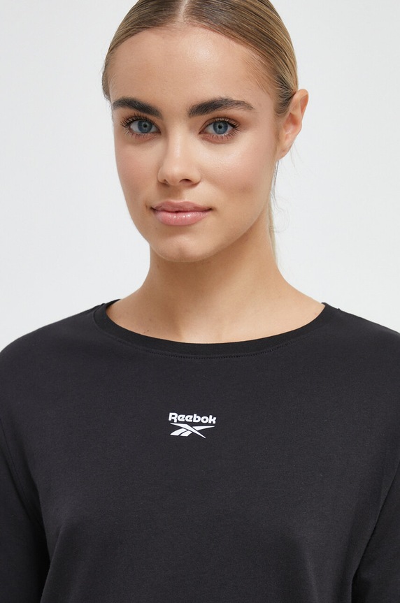 Reebok sukienka bawełniana Identity czarny 100034707