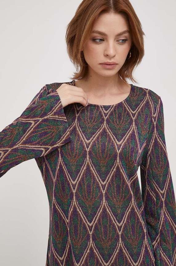 Artigli rochie multicolor AA37352.VIOLA/VERDE