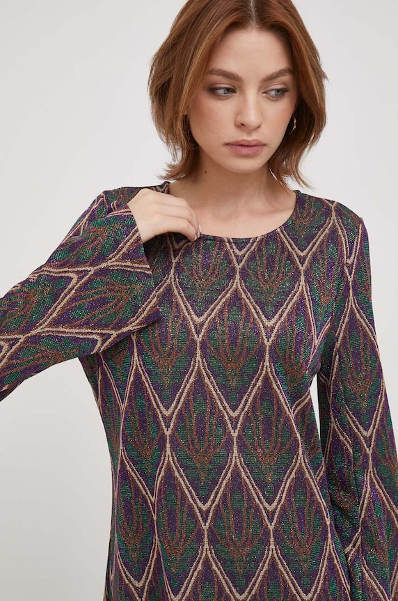 Artigli rochie multicolor AA37352.VIOLA/VERDE
