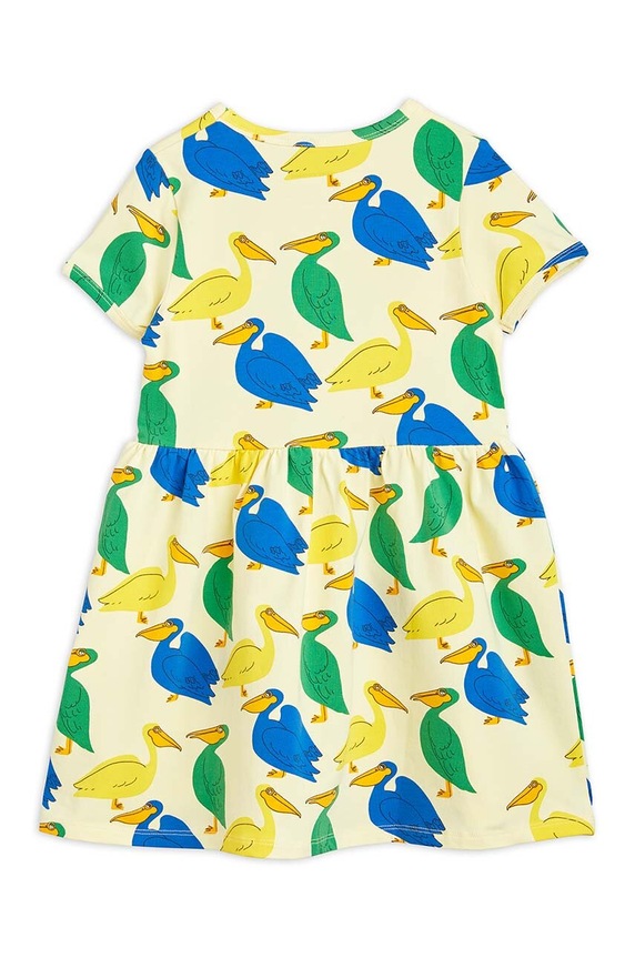 Παιδικό φόρεμα Mini Rodini 2365010123 κίτρινο AW23