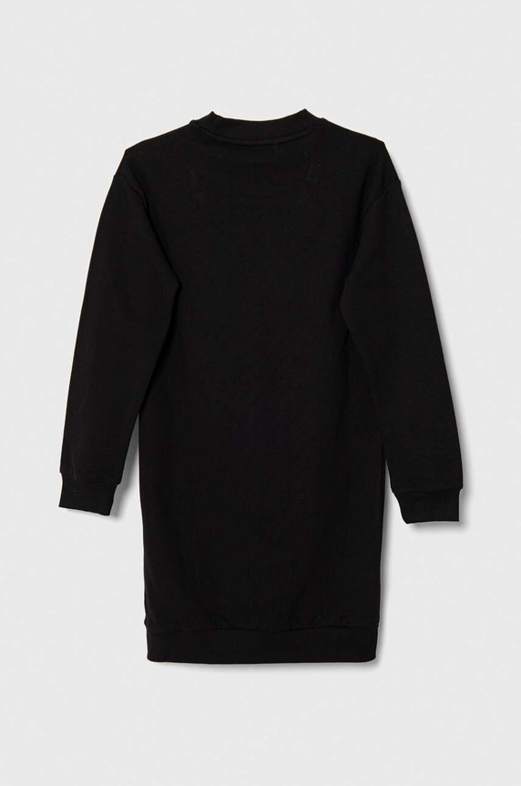 Dievčenské bavlnené šaty Guess J3YK20.KA6R3.9BYX čierna AW23
