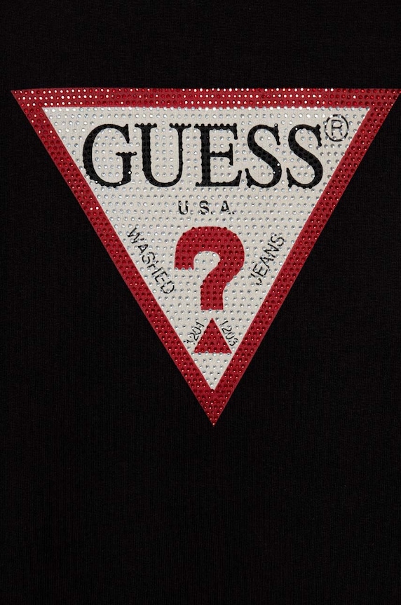 Dievča Dievčenské bavlnené šaty Guess J3YK20.KA6R3.9BYX čierna