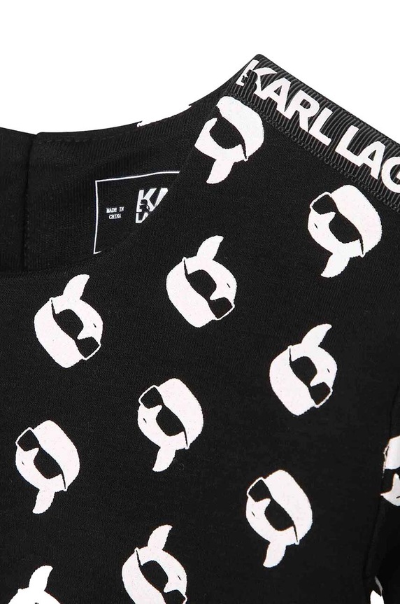 Dievča Šaty pre bábätká Karl Lagerfeld Z92033.71.81 čierna