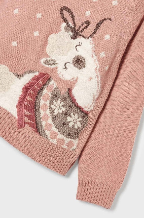 Mayoral sweter dziecięcy 4923.6D.Mini.9BYX różowy AW23