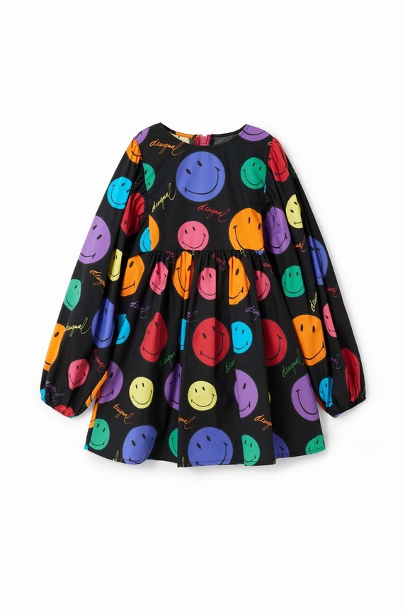Desigual vestito di cotone bambina 23WGVW04 nero AW23