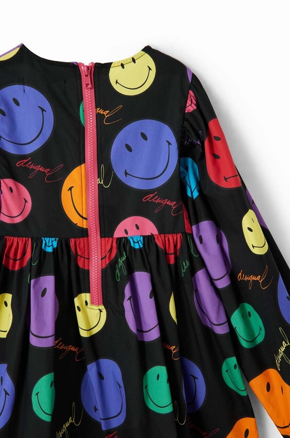 Desigual vestito di cotone bambina 23WGVW04 nero