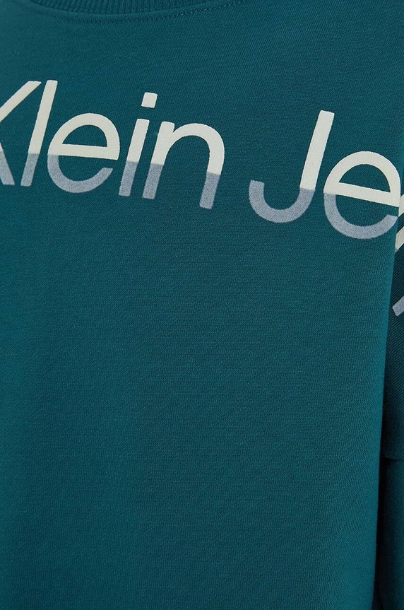 Dětské bavlněné šaty Calvin Klein Jeans zelená IG0IG02227.9BYX