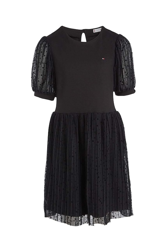 Детска рокля Tommy Hilfiger KG0KG07671.128.176.9BYX черен AW23