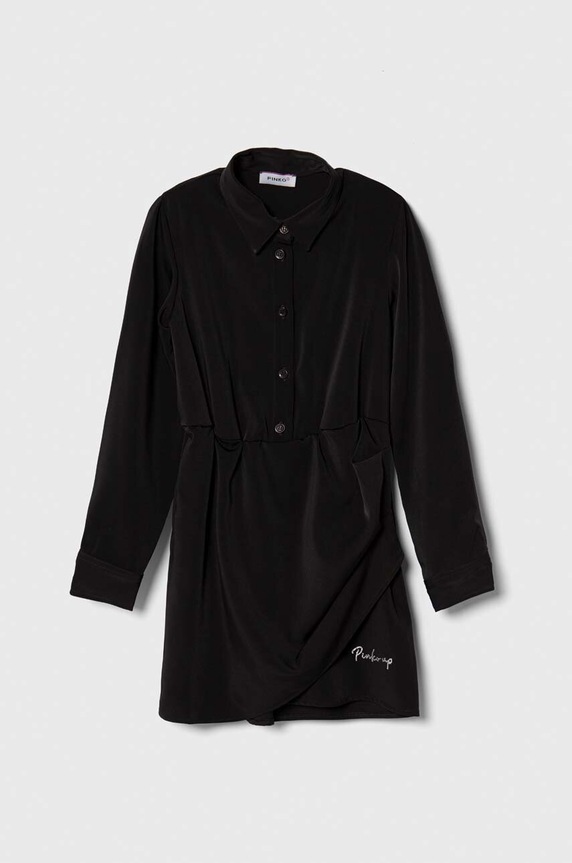 Παιδικό φόρεμα Pinko Up με ελαστάν μαύρο F3PIJGDR243