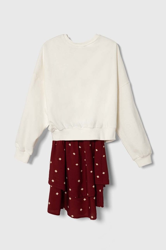 Pepe Jeans rochie fete PG951641 burgundia AW23