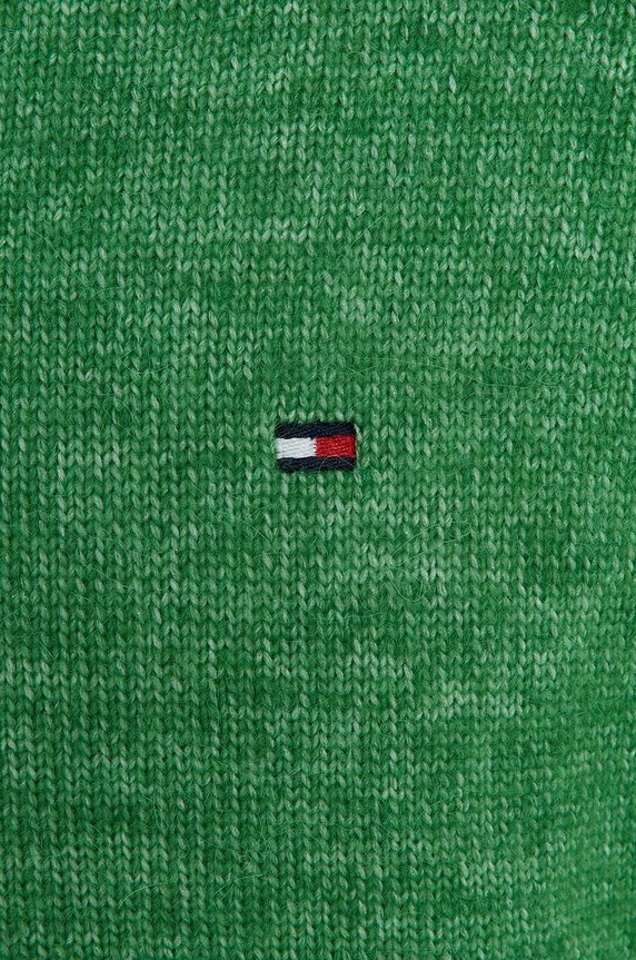 Tommy Hilfiger gyerek gyapjúkeverékből készült pulóver zöld KB0KB08304.128.176.9BYX