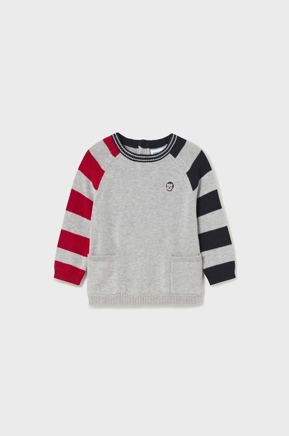Mayoral sweter niemowlęcy z domieszką wełny czerwony 2322.3G.Baby.9BYX