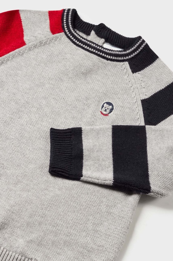 Chłopiec Mayoral sweter niemowlęcy 2322.3G.Baby.9BYX czerwony