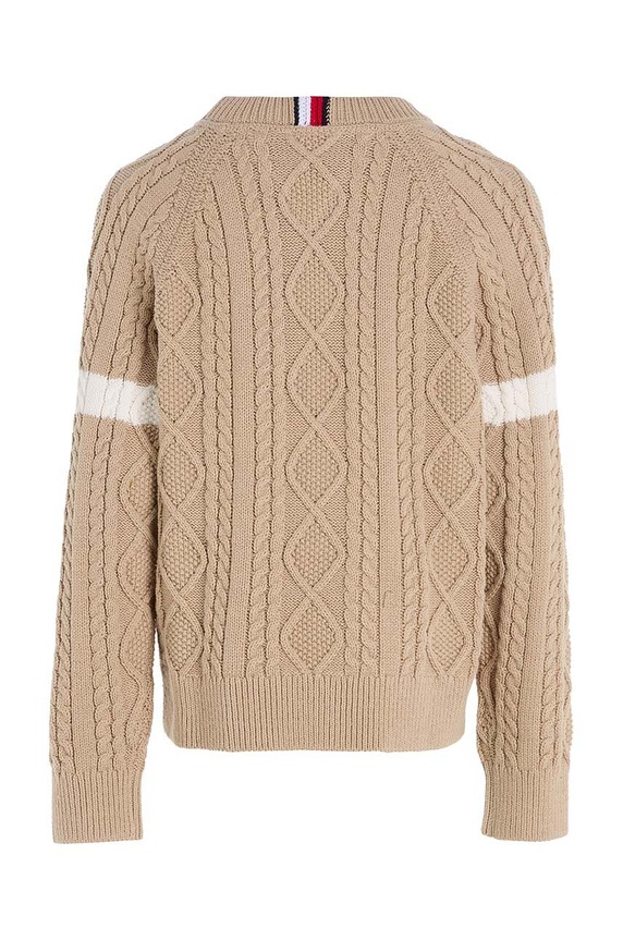 Момче Детски пуловер Tommy Hilfiger KB0KB08513.128.176.9BYX бежов