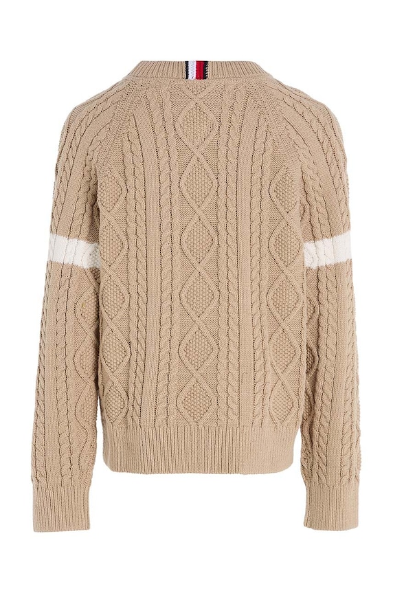 Момче Детски пуловер Tommy Hilfiger KB0KB08513.128.176.9BYX бежов