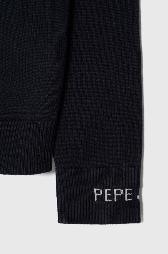 Момче Детски памучен пуловер Pepe Jeans PB701206 тъмносин