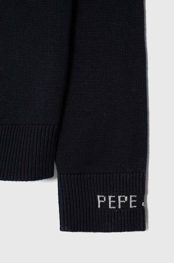Момче Детски памучен пуловер Pepe Jeans PB701206 тъмносин