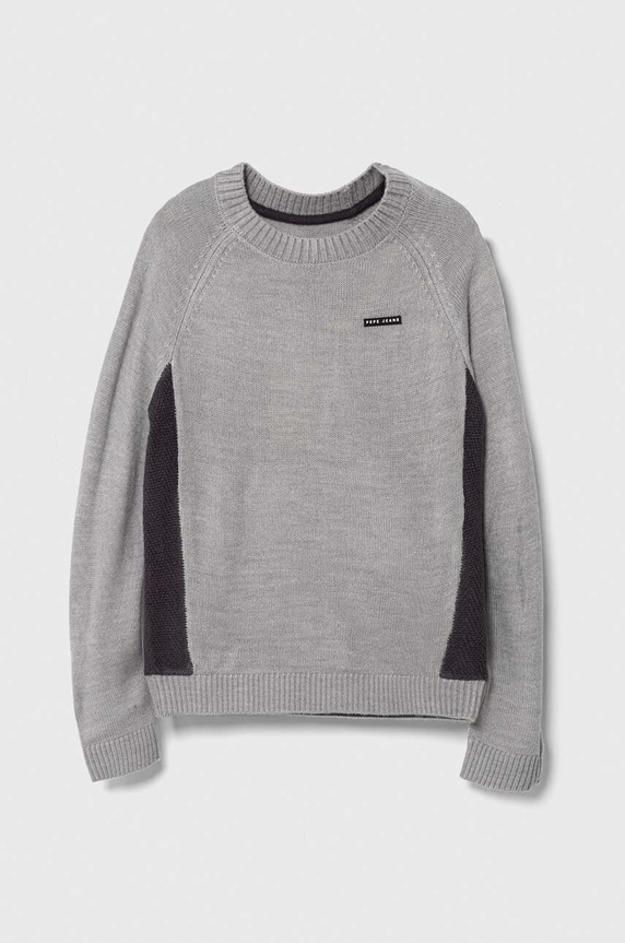 Pepe Jeans sweter dziecięcy wzorzyste szary PB701205
