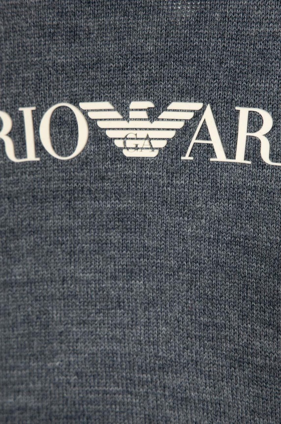 CHLAPEC Dětský vlněný svetr Emporio Armani 6R4M62.4MHGZ námořnická modř