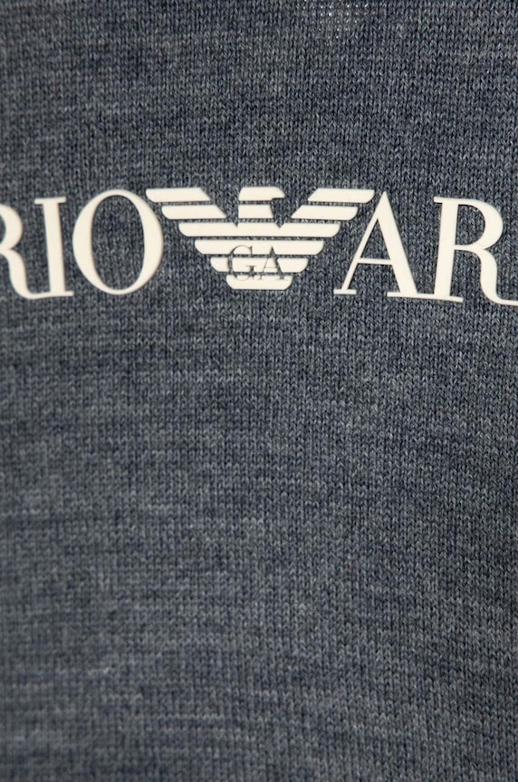 CHLAPEC Dětský vlněný svetr Emporio Armani 6R4M62.4MHGZ námořnická modř