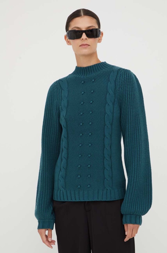 Bruuns Bazaar sweter pozostałe zielony BBW3536