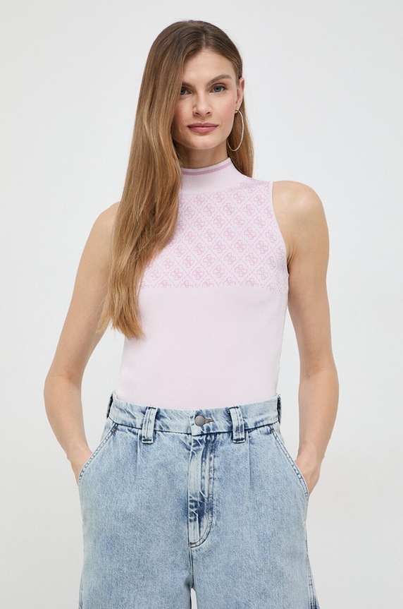 Top Guess LISE slim růžová W3YR26.Z37K0