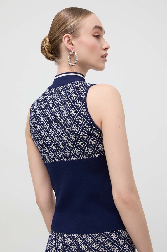 Odzież Guess top LISE W3YR26.Z37K0 granatowy