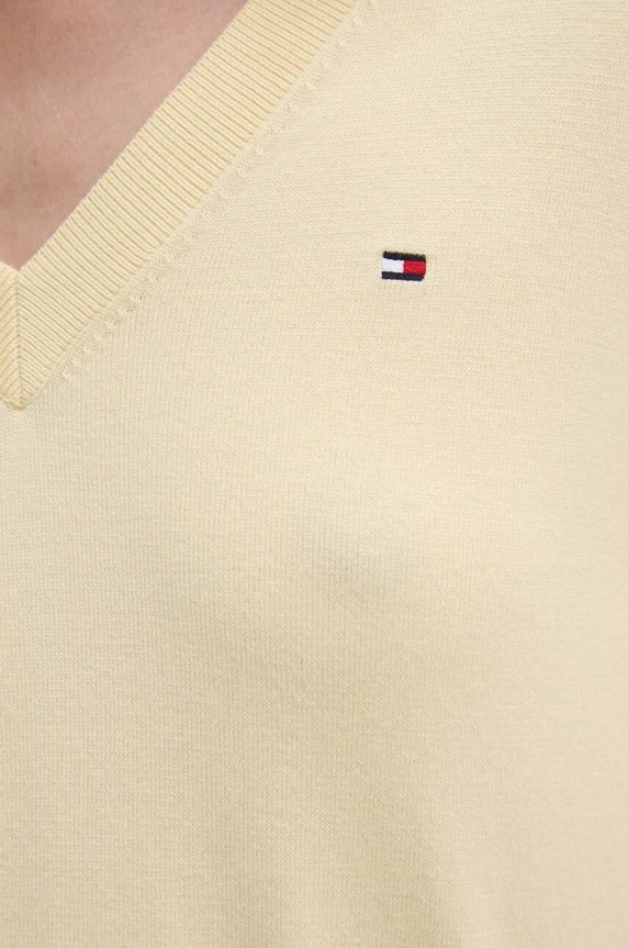 Πουλόβερ Tommy Hilfiger WW0WW40098 κίτρινο
