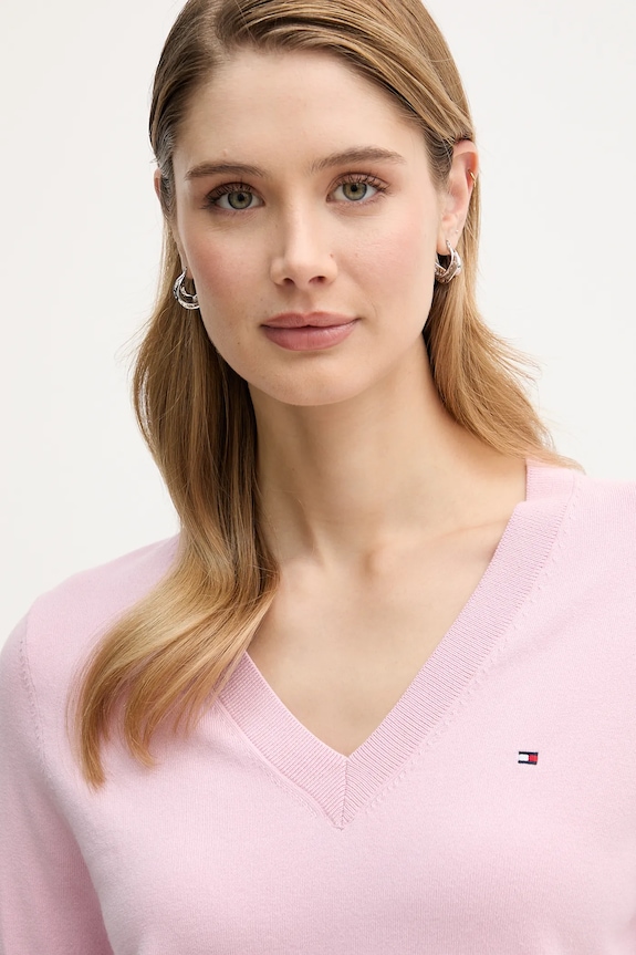 Tommy Hilfiger maglione rosa WW0WW40098