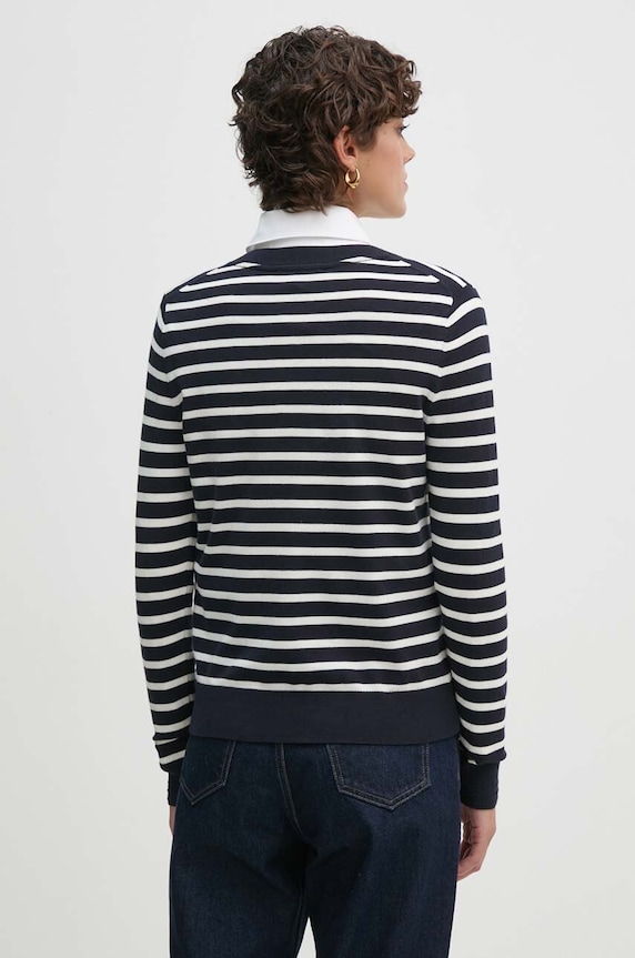 Πουλόβερ Tommy Hilfiger WW0WW40098 σκούρο μπλε SS26