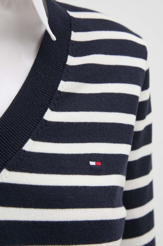Πουλόβερ Tommy Hilfiger σκούρο μπλε WW0WW40098