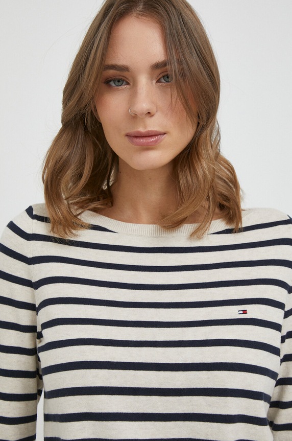 Tommy Hilfiger sweter beżowy WW0WW40099