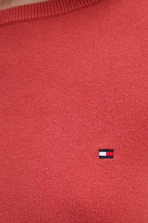 Πουλόβερ Tommy Hilfiger WW0WW40099 κόκκινο