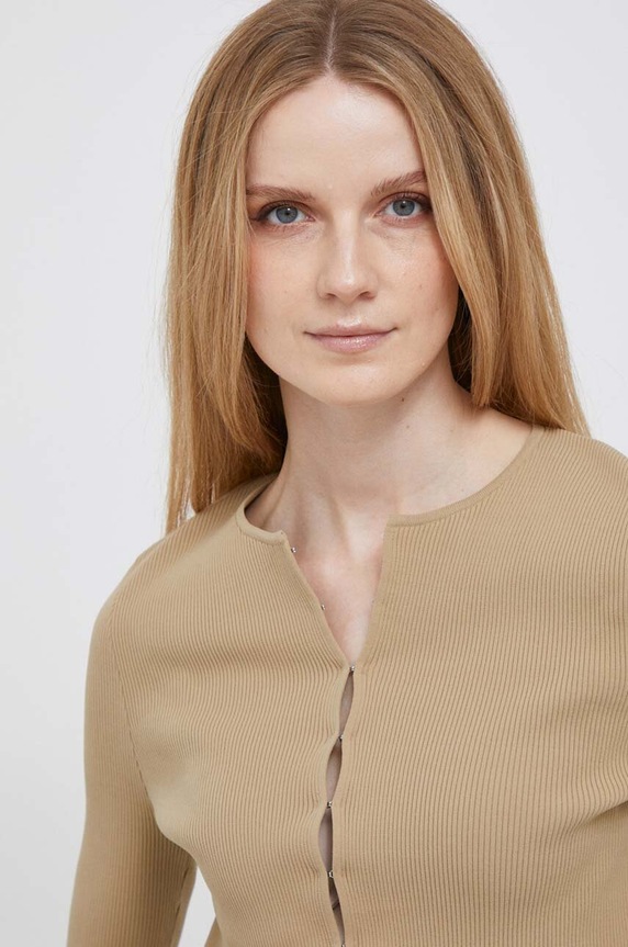 Calvin Klein Jeans kardigán bézs J20J221349