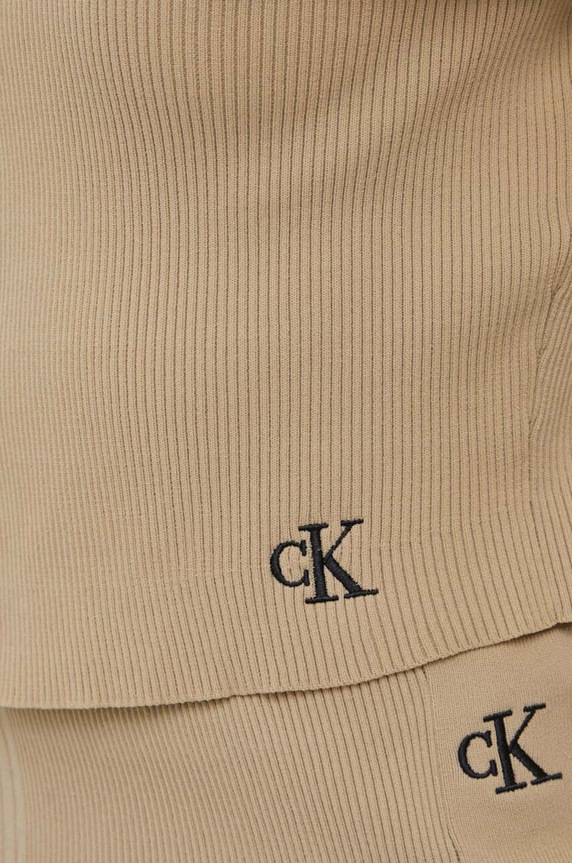Calvin Klein Jeans kardigán J20J221349 bézs