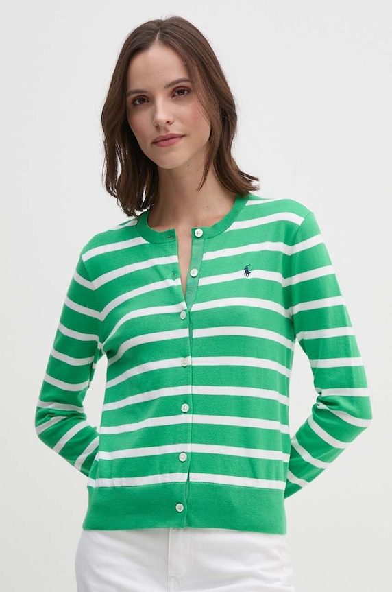 Kardigan Polo Ralph Lauren tenká zelená 211891885