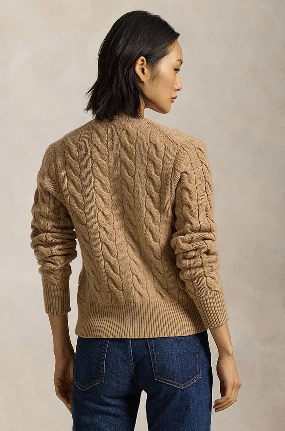 Вълнена жилетка Polo Ralph Lauren 211910443 многоцветен AW24