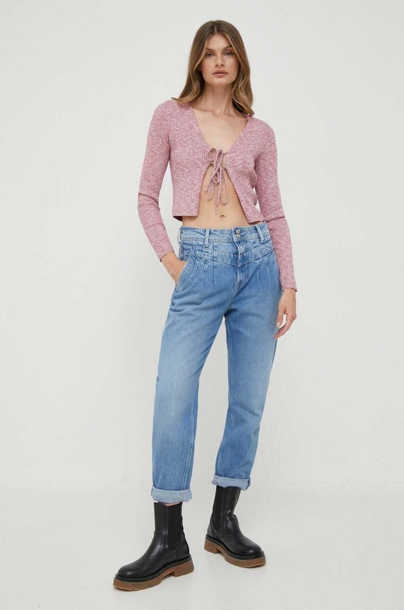 Pepe Jeans kardigán Danica PL702012.278 rózsaszín AW23