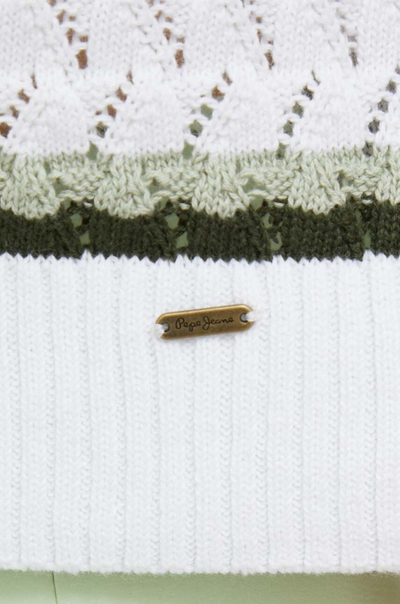 Bombažen pulover Pepe Jeans PL702018.800 bela