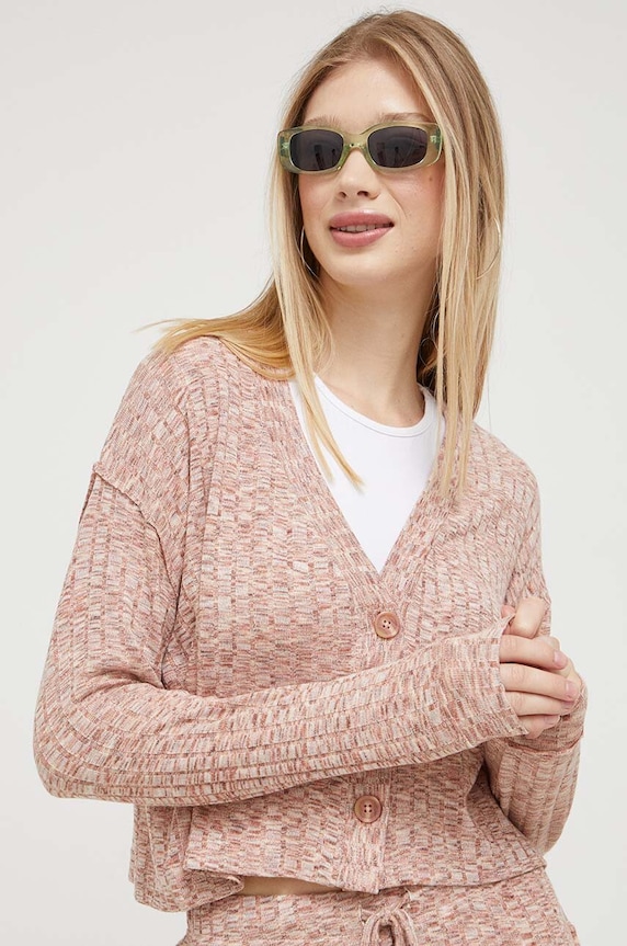 Billabong cardigan cu modele roz ABJKT00476