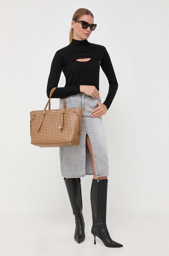 Vuneni pulover Patrizia Pepe 8K0150.KM36 crna AW23