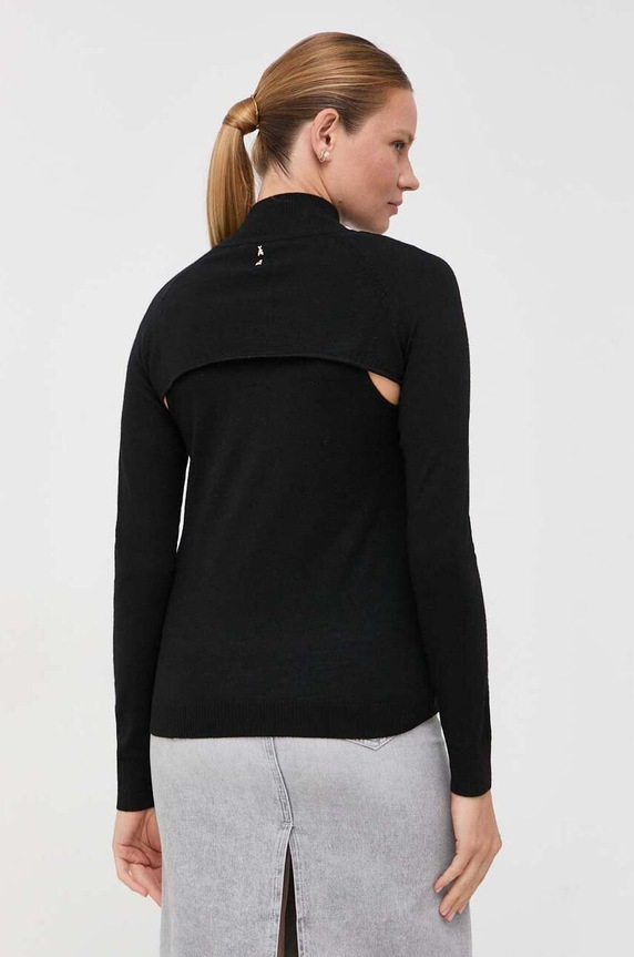 Vuneni pulover Patrizia Pepe crna 8K0150.KM36