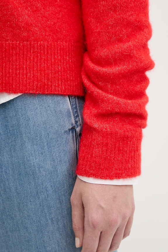 Samsoe Samsoe cardigan din lână NOR F16422744 rosu