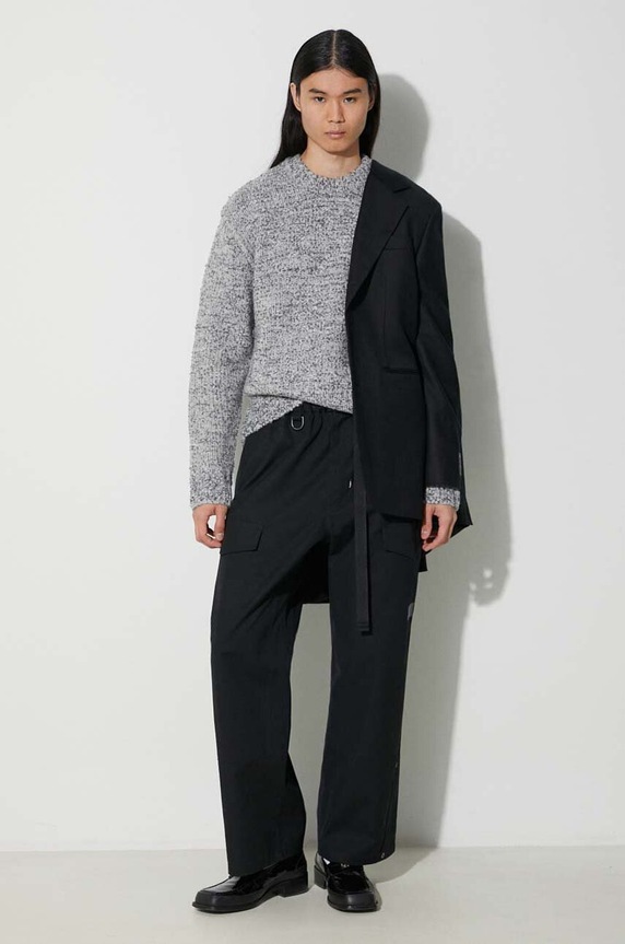 Μάλλινο πουλόβερ Samsoe Samsoe M23300086 γκρί AW23