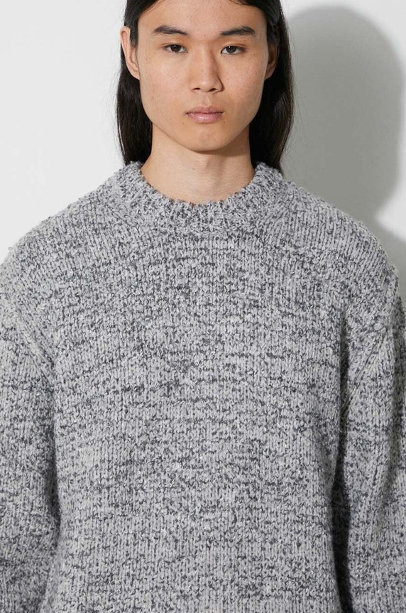 Μάλλινο πουλόβερ Samsoe Samsoe M23300086 γκρί