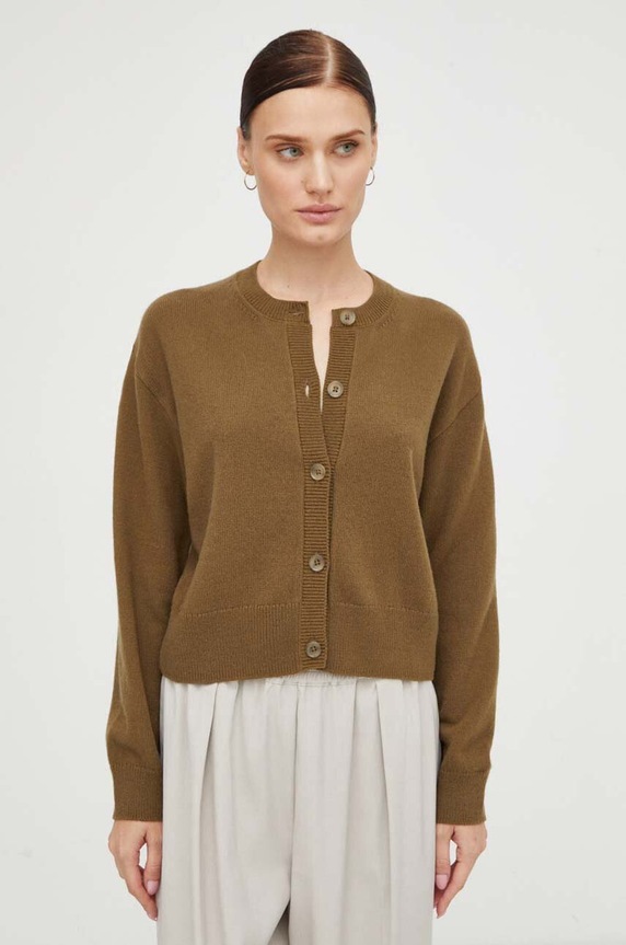 Vlněný svetr Marc O'Polo 309608661161 zelená AW23