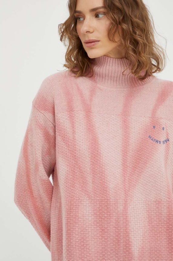 PS Paul Smith sweter wełniany wełna różowy W2R.336N.L31110