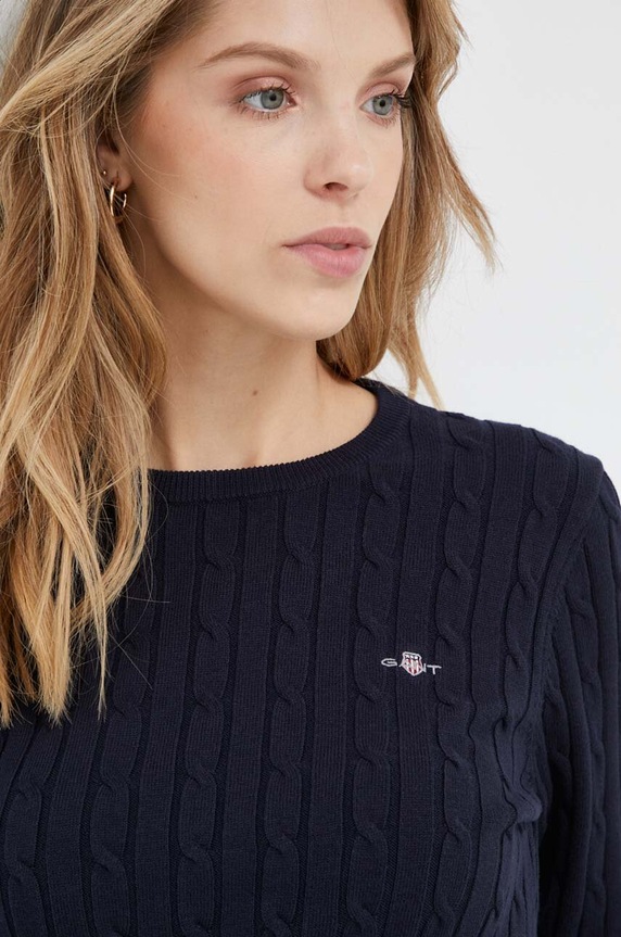 Gant sweter pozostałe granatowy 4800100