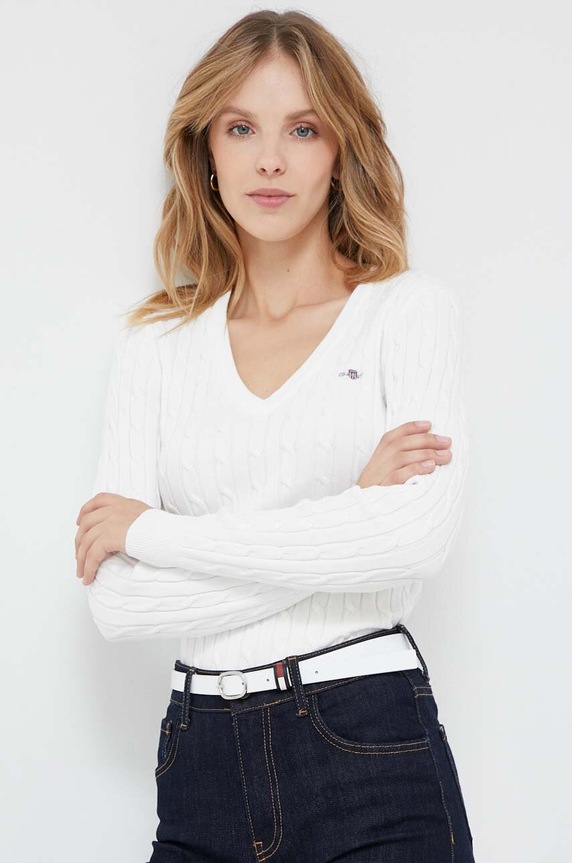 Gant sweter biały 4800101